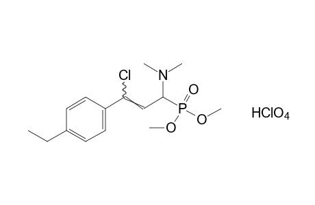 [gamma-chloro-a-(dimethylamino)-p-ethylcinnamyl]phosphonic acid, dimethyl ester, monohydroperchlorate