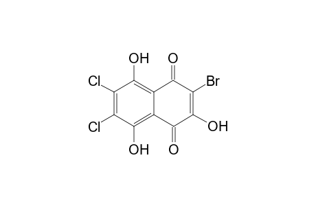 2-Bromo-6,7-dichloro-3,5,8-trihydroxy-1,4-dihydronaphthalene-1,4-dione