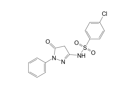 3-[(p-chlorophenylsulfonyl)amino]-1-phenyl-2-pyrazolin-5-one