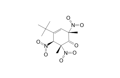 4-TERT.-BUTYL-2,6-DIMETHYL-R-2,T-5,C-6-TRINITROCYCLOHEX-3-ENONE