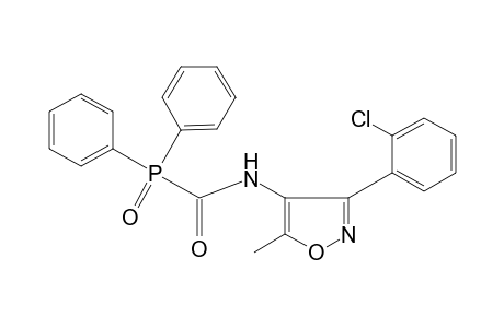 N-[3-(o-chlorophenyl)-5-methyl-4-isoxazolyl]-1-(diphenylphosphinyl)formamide