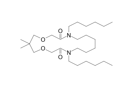 4,11-Dihexyl-16,16-dimethyl-1,14-dioxa-4,11-diazacycloheptadecane-3,12-dione