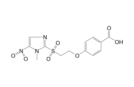 p-{2-[(1-methyl-5-nitroimidazol-2-yl)sulfonyl]ethoxy}benzoic acid