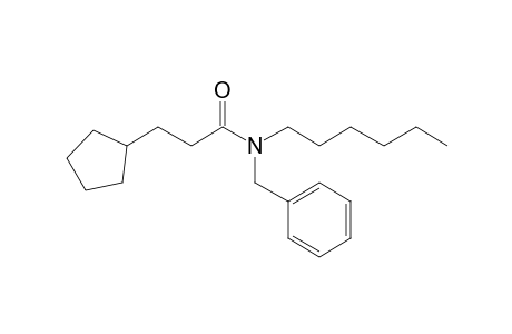 Propionamide, 3-cyclopentyl-N-benzyl-N-hexyl-