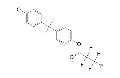 Isopropylidenediphenol, 4-hydroxy-4'-pentafluoropropionyloxy-