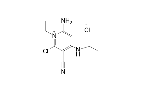 6-amino-2-chloro-3-cyano-1-ethyl-4-(ethylamino)pyridinium chloride