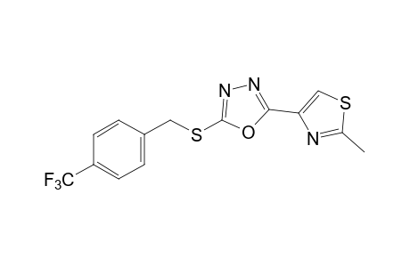 2-(2-methyl-4-thiazolyl)-5-{[p-(trifluoromethyl)benzyl]thio}-1,3,4-oxadiazole