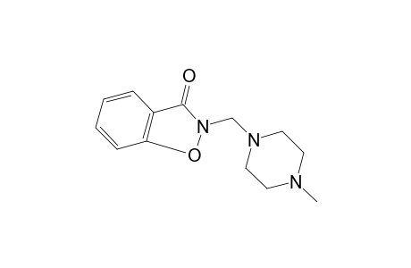 2-[(4-methyl-1-piperazinyl)methyl]-1,2-benzisoxazolin-3-one