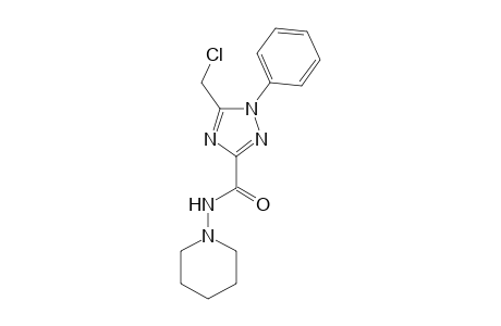 5-(Chloromethyl)-1-phenyl-N-(piperidin-1-yl)-1H-1,2,4-triazole-3-carboxamide