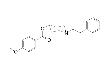 1-(2-Phenylethyl)piperidin-4-yl-4-methoxy benzoate