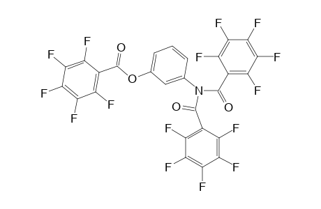 Pentafluorbenzoesaeure-[di-(n-pentafluorbenzoyl)-m-aminophenyl]-ester