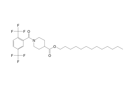 Isonipecotic acid, N-(2,5-di(trifluoromethyl)benzoyl)-, tridecyl ester