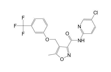 N-(5-chloro-2-pyridinyl)-5-methyl-4-{[3-(trifluoromethyl)phenoxy]methyl}-3-isoxazolecarboxamide