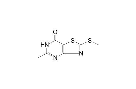 5-Methyl-2-(methylsulfanyl)[1,3]thiazolo[4,5-d]pyrimidin-7(4H)-one