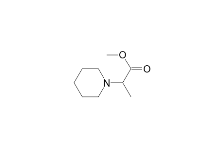 .alpha.-(1-Piperidinyl)-propionsaeuremethylester