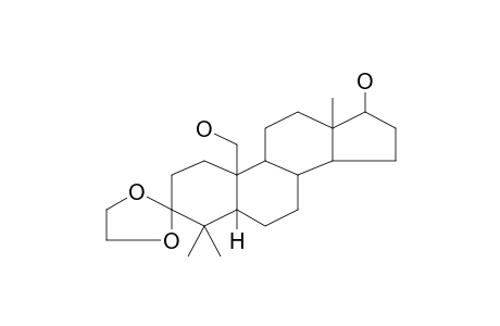 Androstane-17,19-diol, 3,3-ethylenedioxy-4,4-dimethyl-