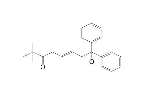 7,7-Dimethyl-1,1-diphenyl-oct-3-en-1-ol-6-one