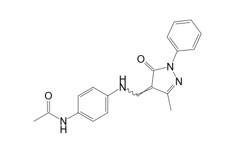 4'-{[(3-methyl-5-oxo-1-phenyl-2-pyrazolin-4-ylidene)methyl]amino]acetanilide