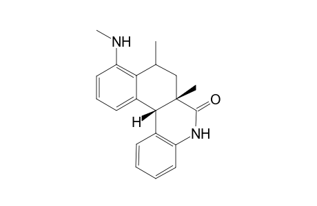 (13R*,10bR*,4aR*)-3,4-Dimethyl-11-methylamino-3,4,4a,10b-tetrahydronaphto[2,1-c]quinolein-5(6H)-one