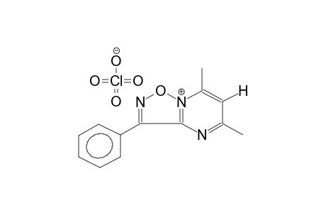 5,7-DIMETHYL-3-PHENYLFURAZANO[5,4-A]PYRIMIDINIUM PERCHLORATE