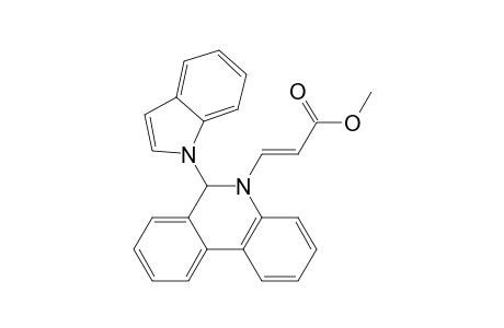 (E)-Methyl 3-(6-(1H-indol-1-yl)phenanthridin-5(6H)-yl)acrylate
