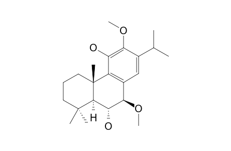 FORTUNIN_C;6-ALPHA,11-DIHYDROXY-7-BETA,12-DIMETHOXYABIETA-8,11,13-TRIENE