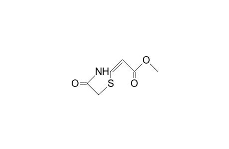 Acetic acid, (4-oxo-2-thiazolidinylidene)-, methyl ester