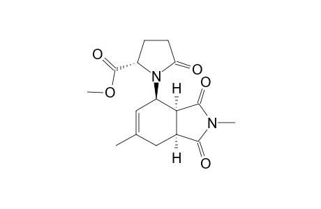 (S)-Methyl-1-((3aS,4R,7aS)-2,6-dimethyl-1,3-dioxo-2,3,3a,4,7,7a-hexahydro-1H-isoindol-4-yl)-5-oxopyrrolidine-2-carboxylate