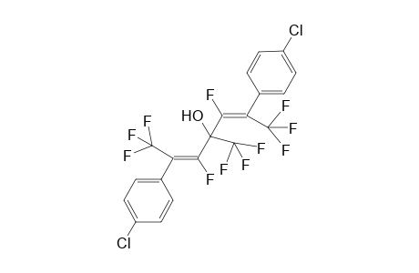 (2E,5E)-2,6-bis(4-chlorophenyl)-1,1,1,3,5,7,7,7-octafluoro-4-(trifluoromethyl)-4-hepta-2,5-dienol