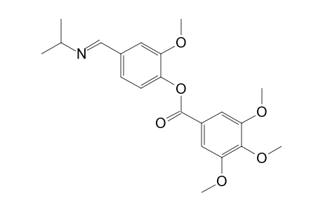 4-(N-isopropylformimidoyl)-2-methoxyphenol, 3,4,5-trimethoxybenzoate