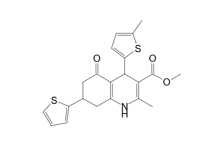 2-Methyl-4-(5-methyl-2-thiophenyl)-5-oxo-7-thiophen-2-yl-4,6,7,8-tetrahydro-1H-quinoline-3-carboxylic acid methyl ester