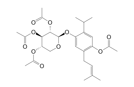 2-ISOPRENYL-5-ISOPROPYL-ACETYLPHENOL-4-O-(TRIACETYL)-BETA-D-XYLOPARANOSIDE