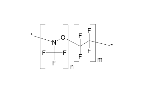 Nitrosotrifluoromethyl-tetrafluoroethylene copolymer, equimolar composition, alternating structure