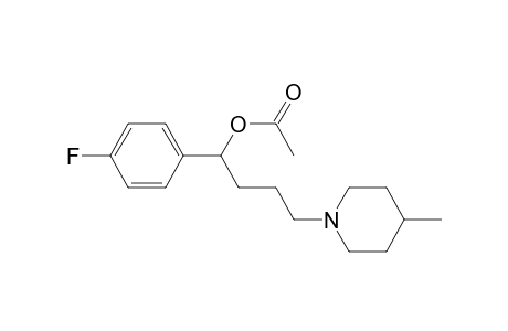 1-(4-fluorophenyl)-4-(4-methylpiperidin-1-yl)-1-acetoxybutane