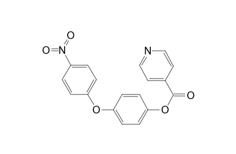 Pyridine-4-carboxylic acid, 4-(4-nitrophenoxy)phenyl ester