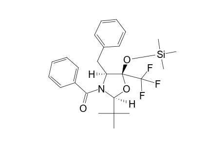 (2S,4S,5S)-N-BENZOYL-4-BENZYL-2-TERT.-BUTYL-5-(TRIFLUOROMETHYL)-5-[(TRIMETHYLSILYL)-OXY]-1,3-OXAZOLIDINE