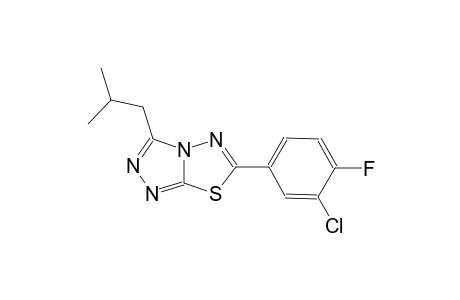 [1,2,4]triazolo[3,4-b][1,3,4]thiadiazole, 6-(3-chloro-4-fluorophenyl)-3-(2-methylpropyl)-