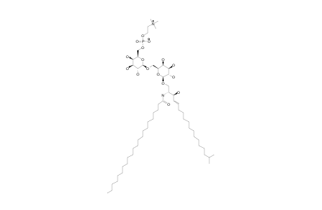 #4;N-DOCOSANOYL-1-O-[6-O-(2-TRIMETHYLAMMONIOETHOXY)-PHOSPHINATE-BETA-D-GALACTOPYRANOSYL-(1->6)-BETA-D-GALACTOPYRANOSYL]-(4E)-17-OCTADECASPHINGENINE