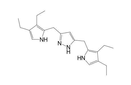 3,5-bis(3',4'-Diethyl-1H-pyrrol-2'-ylmethyl)-1H-pyrazole