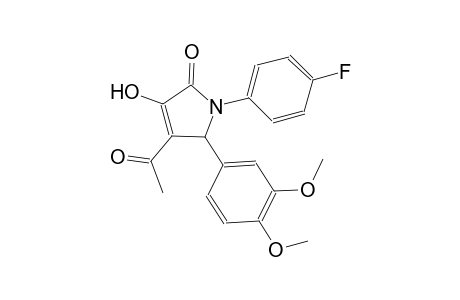 4-acetyl-5-(3,4-dimethoxyphenyl)-1-(4-fluorophenyl)-3-hydroxy-1,5-dihydro-2H-pyrrol-2-one