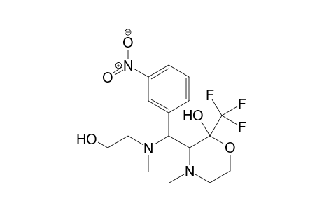 3-{[(2-Hydroxyethyl)(methyl)amino]-(3-nitrophenyl)methyl}-4-methyl-2-trifluoromethylmorpholin-2-ol