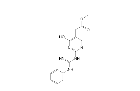 4-hydroxy-2-(3-phenylguanidino)-5-pyrimidineacetic acid, ethyl ester