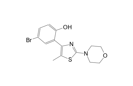 4-bromo-2-(5-methyl-2-morpholino-4-thiazolyl)phenol