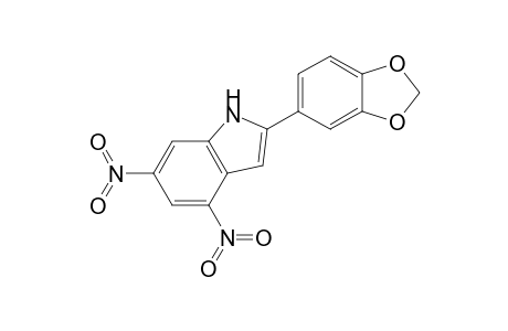 2-[(3,4-Methylenedioxy)phenyl]-4,6-dinitroindole
