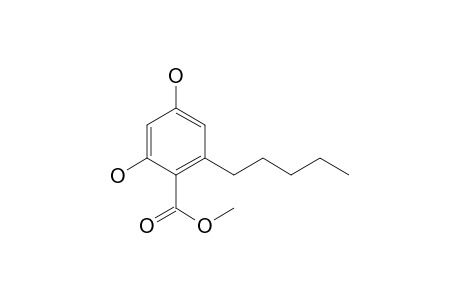 2,4-Dihydroxy-6-pentylbenzoic acid methyl ester