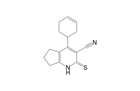 4-(3-cyclohexen-1-yl)-2-thioxo-2,5,6,7-tetrahydro-1H-cyclopenta[b]pyridine-3-carbonitrile