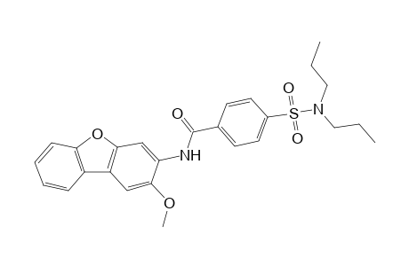 4-[(dipropylamino)sulfonyl]-N-(2-methoxydibenzo[b,d]furan-3-yl)benzamide