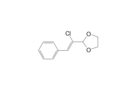 1,3-Dioxolane, 2-[1-chloro-2-phenylethenyl]-