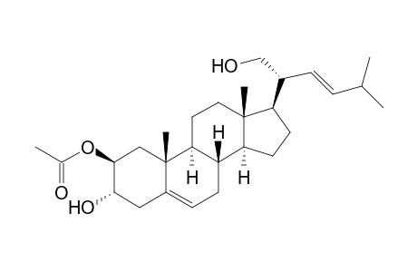 (20R)-24-NOR-CHOLESTA-5,22E-DIENE-2-O-ACETYL-2-BETA,3-ALPHA,21-TRIOL