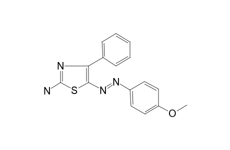 5-[2-(4-Methoxyphenyl)diaz-1-enyl]-4-phenyl-1,3-thiazol-2-amine